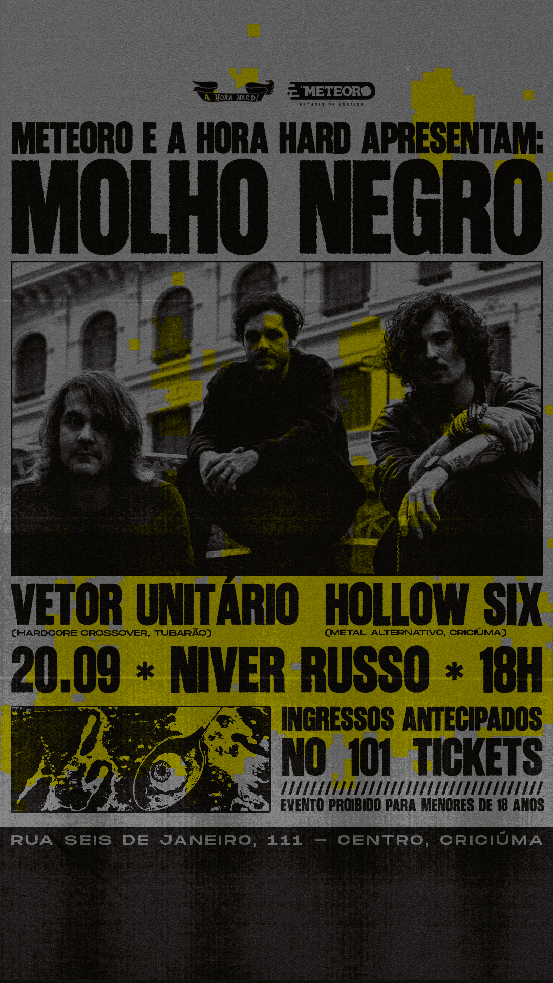 20/09 - Molho Negro 🎉 B'Day Russo | Ingressos