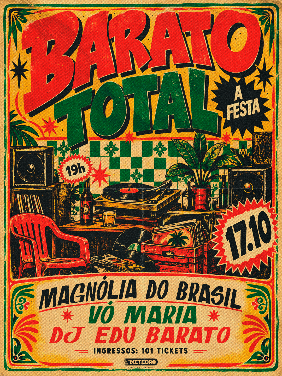 17/10 - BARATO TOTAL: A FESTA | INGRESSOS