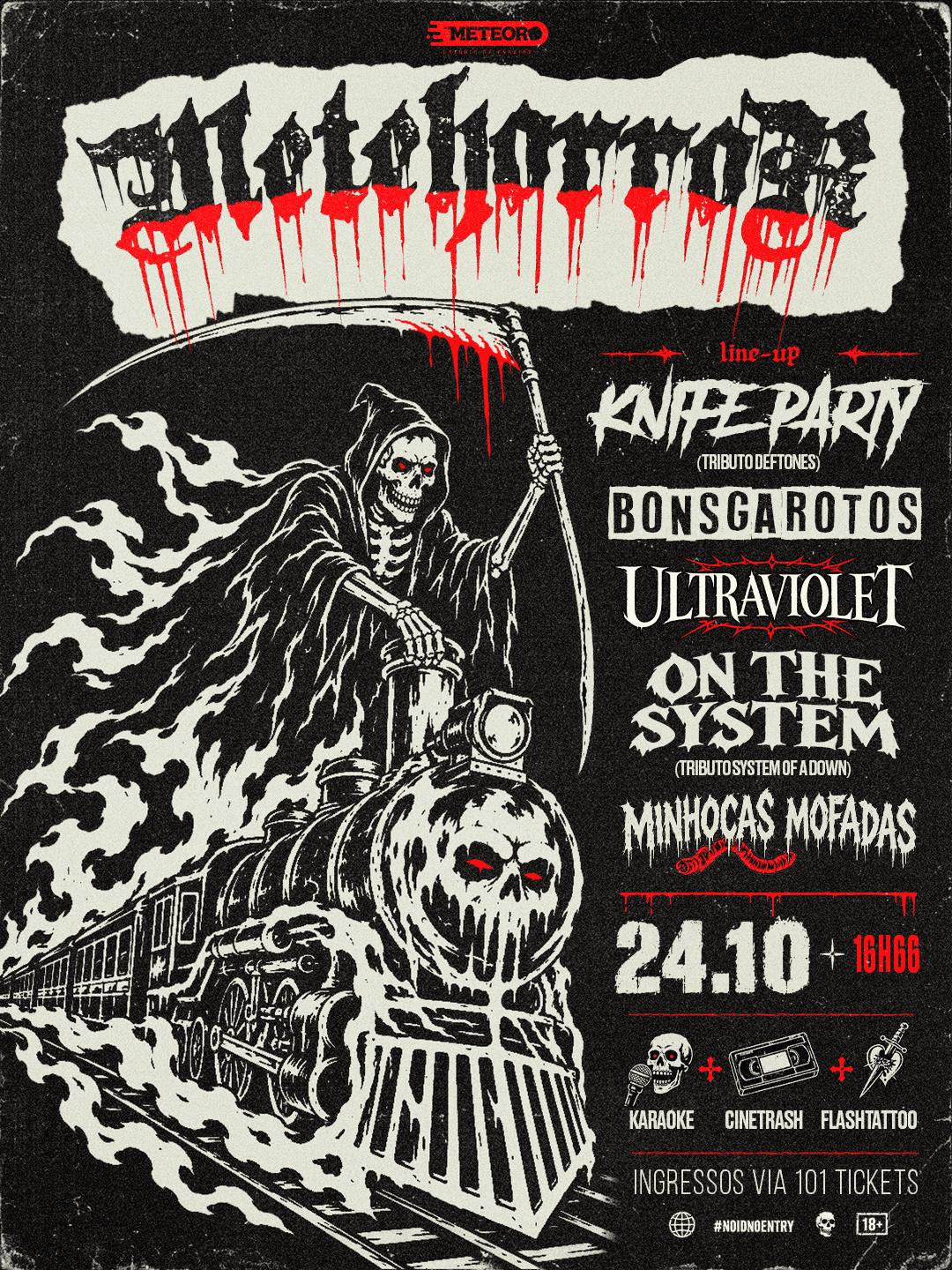 24/10 - METEHORROR: A Festa de Halloween do Meteoro | Ingressos
