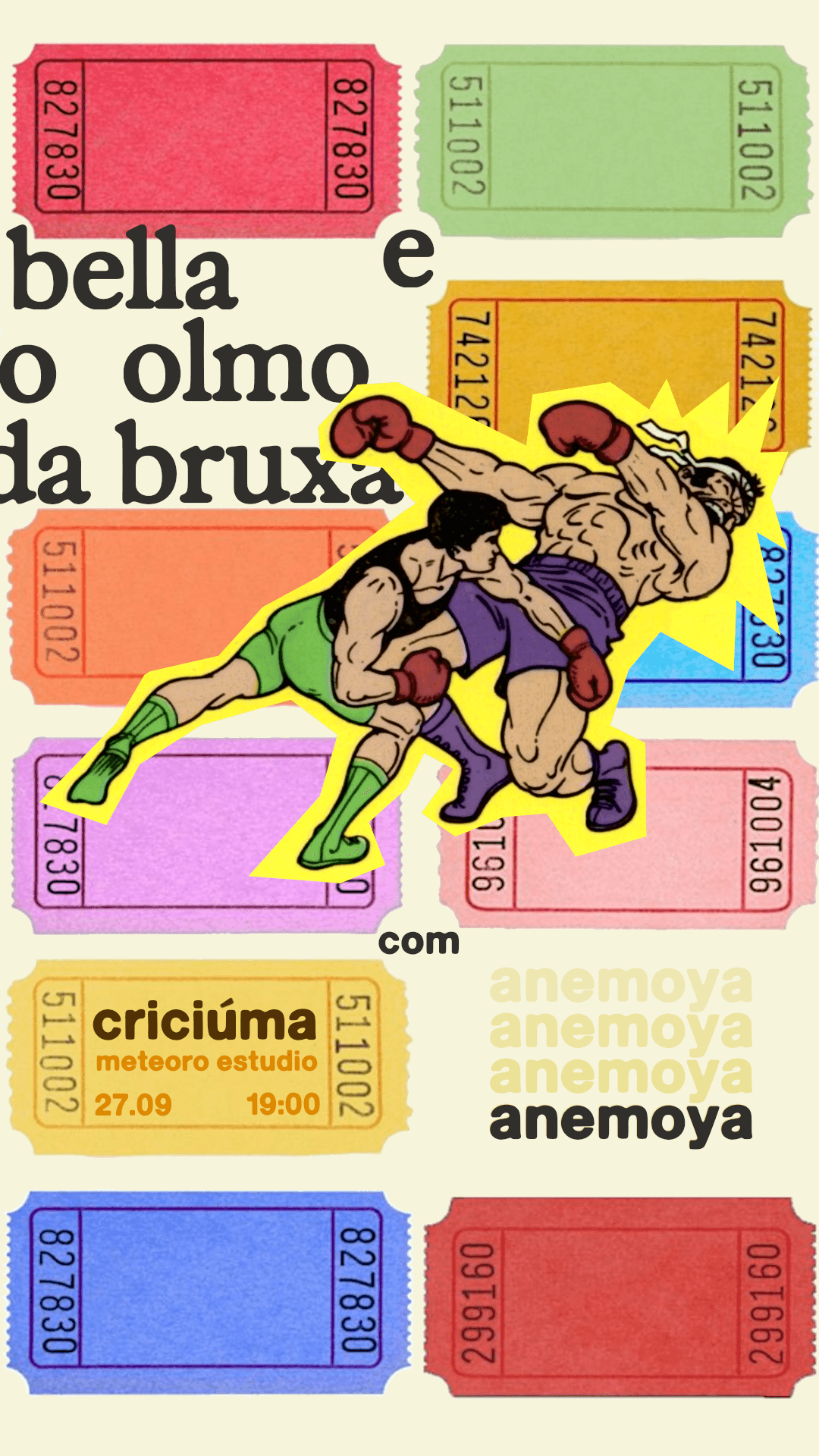 27/09 - Bella e o Olmo da Bruxa + Anemoya | Ingressos